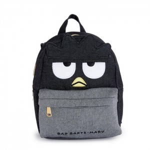 Black Hello Kitty Badtz-maru Kids Mini Backpack (Denim Series) | NZ_HK38271