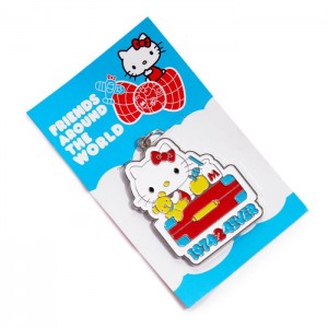 Blue Hello Kitty Hello Kitty Friends Around The World 45th Anniversary Enamel Keychain | NZ_HK68674