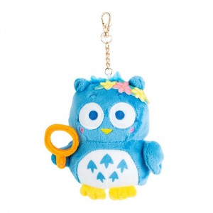 Blue Hello Kitty PataPataPeppy Plush Mascot Keychain (Flower Power Series) | NZ_HK57822