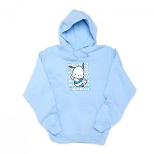 Blue Hello Kitty Pochacco Watashi Wa Unisex Hoodie | NZ_HK62456