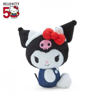 Blue / Black Hello Kitty Kuromi Mascot Keychain Plush (Hello, Everyone! Series) | NZ_HK55448