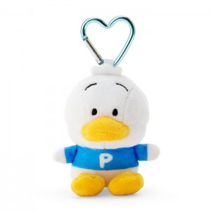 Blue / White Hello Kitty Pekkle Plush Mascot All My Heart Keychain | NZ_HK90234