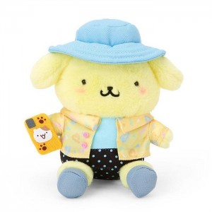 Blue / Yellow Hello Kitty Pompompurin Plush Mascot Keychain (Day at the Funfair Series) | NZ_HK97912