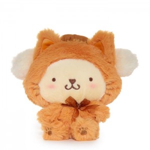 Brown Hello Kitty Pompompurin 6" Kitten Mascot Plush | NZ_HK68351