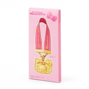 Gold Hello Kitty Hello Kitty 50th Anniv. Blind Box Mini-Medal Charm | NZ_HK21786