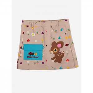 Multicolor Hello Kitty Deery-Lou x Dumbgood Cargo Skirt | NZ_HK49820