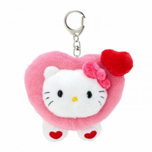 Pink Hello Kitty Hello Kitty Plush Mascot Keychain (Big Heart Series) | NZ_HK41814