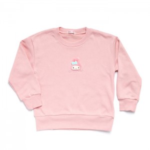 Pink Hello Kitty My Melody Kids Mascot Sweatshirt | NZ_HK90713