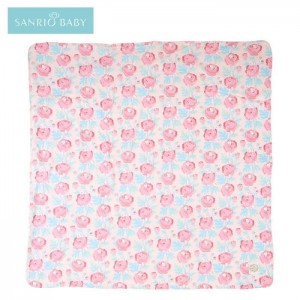 Pink Hello Kitty Sanrio Baby Organic Cotton Hello Kitty Swaddle Blanket | NZ_HK81004