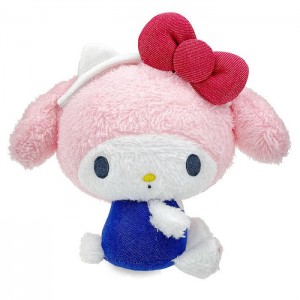 Pink / Blue Hello Kitty My Melody 6" Mascot Plush (Hello, Everyone! Series) | NZ_HK93360