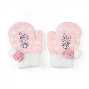 Pink / White Hello Kitty My Melody Kids Cozy Mittens | NZ_HK43681