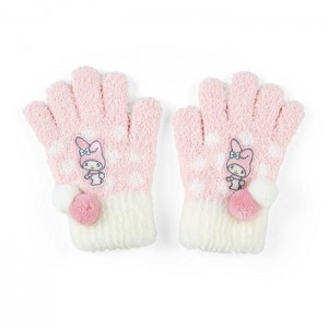 Pink / White Hello Kitty My Melody Kids Cozy Gloves | NZ_HK78039