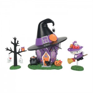 Purple Hello Kitty Hello Kitty's Halloween Witch Tower Figurine Set | NZ_HK62309