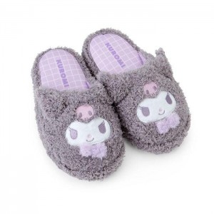 Purple Hello Kitty Kuromi Cozy Sherpa Kids Slippers | NZ_HK78845