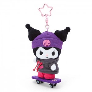 Purple / Grey Hello Kitty Kuromi Plush Mascot Keychain (Sk8r Squad Series) | NZ_HK19291