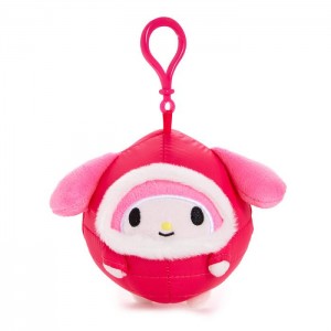 Red Hello Kitty My Melody Mascot Clip (Winter Puffer Series) | NZ_HK34546