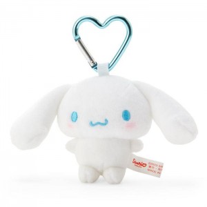 White Hello Kitty Cinnamoroll Plush Mascot All My Heart Keychain | NZ_HK68143