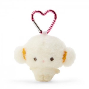 White Hello Kitty Cogimyun Plush Mascot All My Heart Keychain | NZ_HK98109