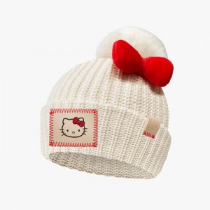 White Hello Kitty Hello Kitty x Love Your Melon Pom Beanie (Kids) | NZ_HK72374