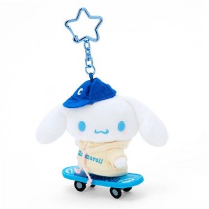 White / Blue Hello Kitty Cinnamoroll Plush Mascot Keychain (Sk8r Squad Series) | NZ_HK65311