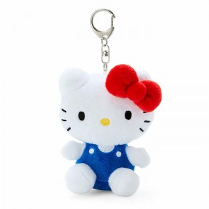 White / Blue Hello Kitty Hello Kitty Plush Mascot Keychain (Classic) | NZ_HK74876