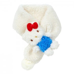 White / Red Hello Kitty Hello Kitty Cozy Sherpa Kids Wrap Scarf | NZ_HK28359