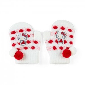 White / Red Hello Kitty Hello Kitty Kids Cozy Mittens | NZ_HK28401