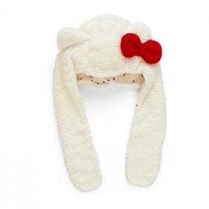 White / Red Hello Kitty Hello Kitty Kids Hooded Wrap Scarf | NZ_HK63271