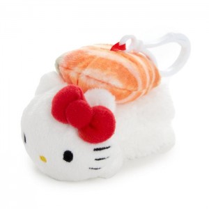 White / Red Hello Kitty Hello Kitty Sushi Mascot Clip (Salmon) | NZ_HK76521