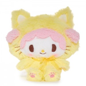 Yellow Hello Kitty My Sweet Piano 6" Kitten Mascot Plush | NZ_HK83467