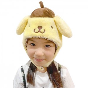 Yellow Hello Kitty Pompompurin Kids Kigurumi Hat | NZ_HK25427