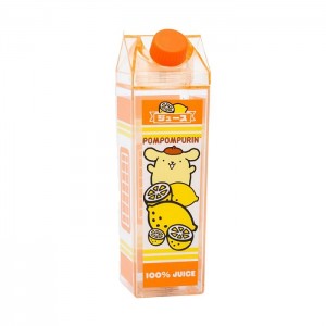 Yellow Hello Kitty Pompompurin Milk Carton Water Bottle (Lemon) | NZ_HK99407