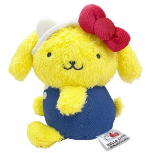 Yellow / Blue Hello Kitty Pompompurin 6" Mascot Plush (Hello, Everyone! Series) | NZ_HK38139