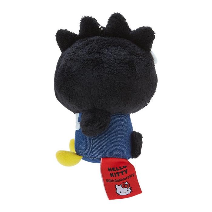 Black Hello Kitty Badtz-maru Mascot Keychain Plush (Hello, Everyone! Series) | NZ_HK64734