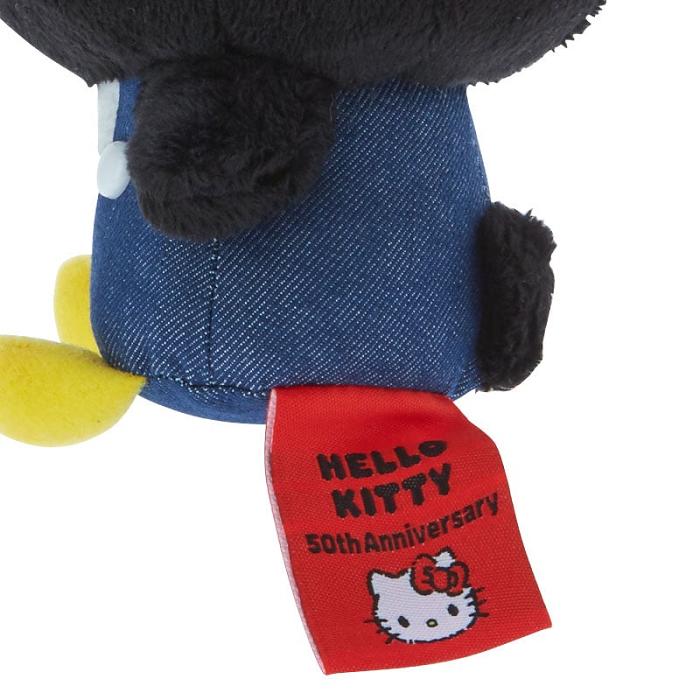 Black Hello Kitty Badtz-maru Mascot Keychain Plush (Hello, Everyone! Series) | NZ_HK64734