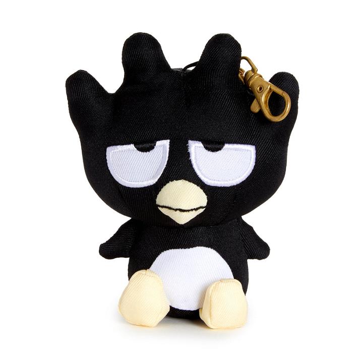 Black Hello Kitty Badtz-maru Mascot Keychain (Denim Series) | NZ_HK51403