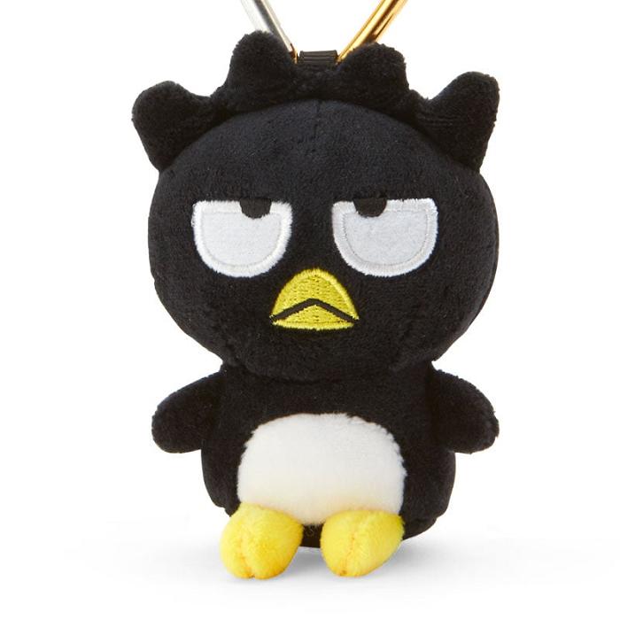 Black Hello Kitty Badtz-maru Plush Mascot All My Heart Keychain | NZ_HK26717