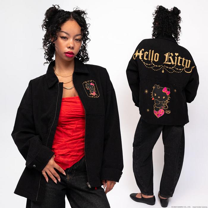 Black Hello Kitty Hello Kitty Devil JapanLA Jacket | NZ_HK22924