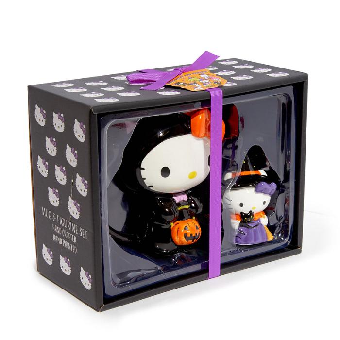 Black Hello Kitty Hello Kitty Halloween Costume Ceramic Mug and Figurine Gift Set | NZ_HK22549