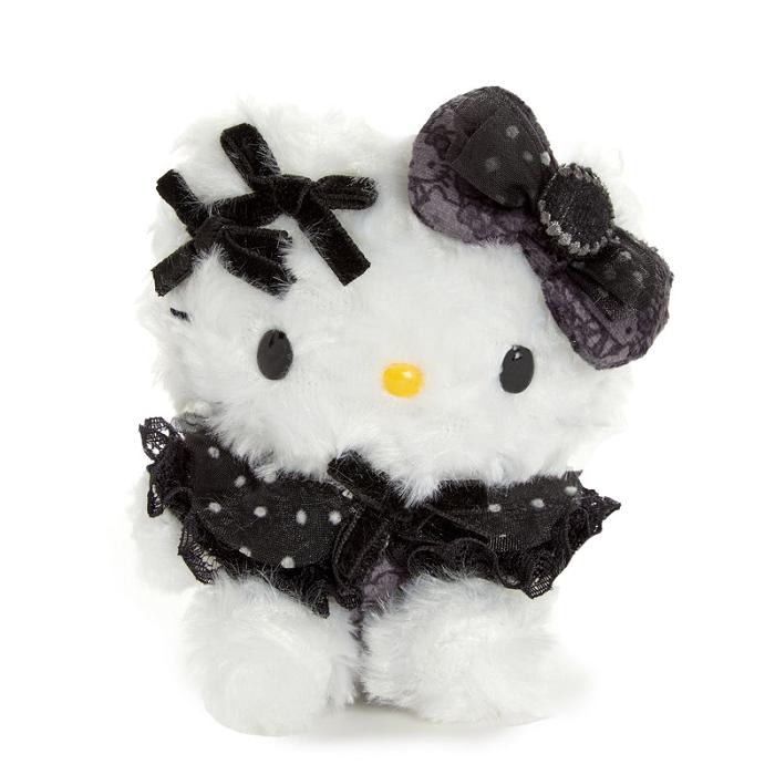 Black Hello Kitty Hello Kitty Mascot Clip (Pretty Pose Monochrome Series) | NZ_HK77040