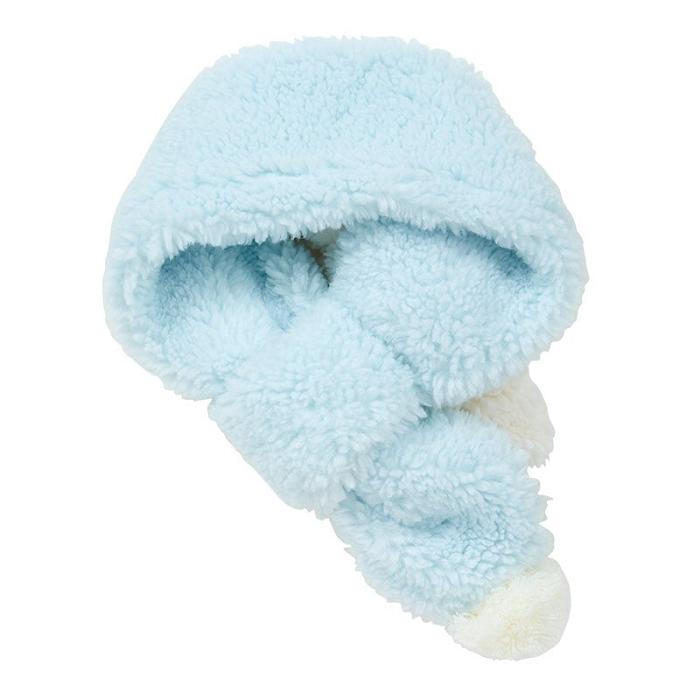 Blue Hello Kitty Cinnamoroll Cozy Sherpa Kids Wrap Scarf | NZ_HK48261