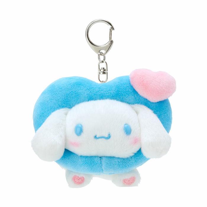 Blue Hello Kitty Cinnamoroll Plush Mascot Keychain (Big Heart Series) | NZ_HK39516