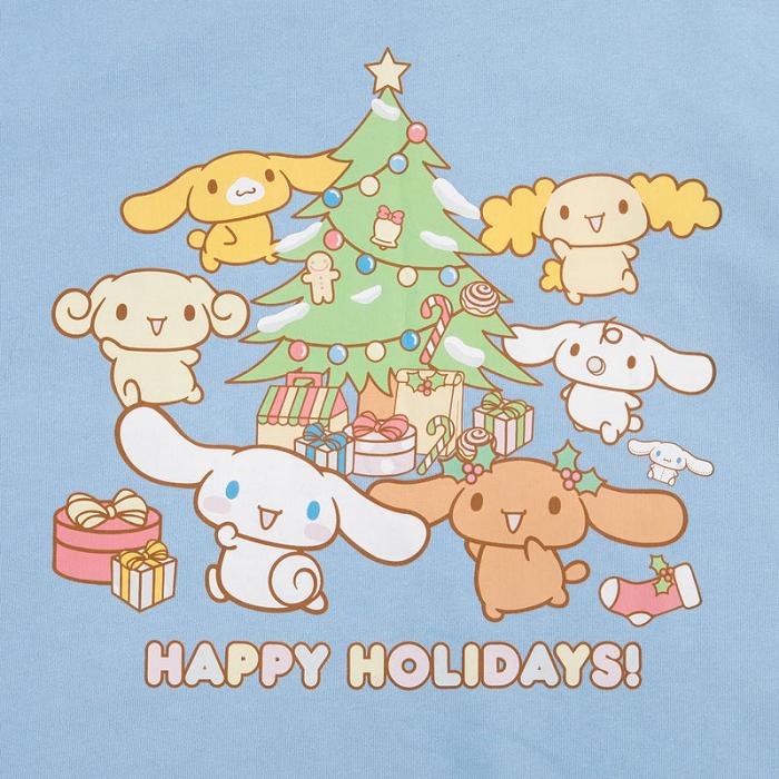 Blue Hello Kitty Cinnamoroll and Friends x JapanLA Holiday Sweater | NZ_HK10148