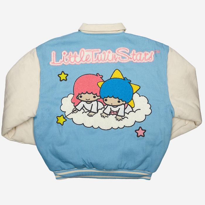 Blue Hello Kitty LittleTwinStars x Dumbgood Varsity Jacket | NZ_HK75663