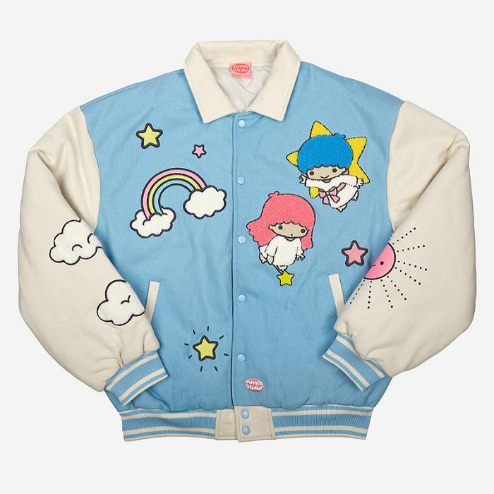 Blue Hello Kitty LittleTwinStars x Dumbgood Varsity Jacket | NZ_HK75663