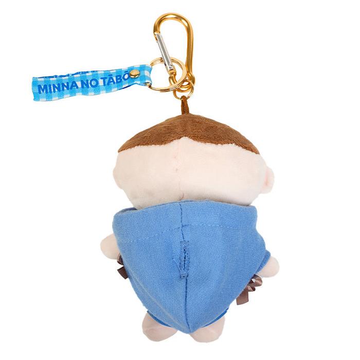 Blue Hello Kitty Minna No Tabo Plush Mascot Keychain (Cozy Hoodie Series) | NZ_HK40049