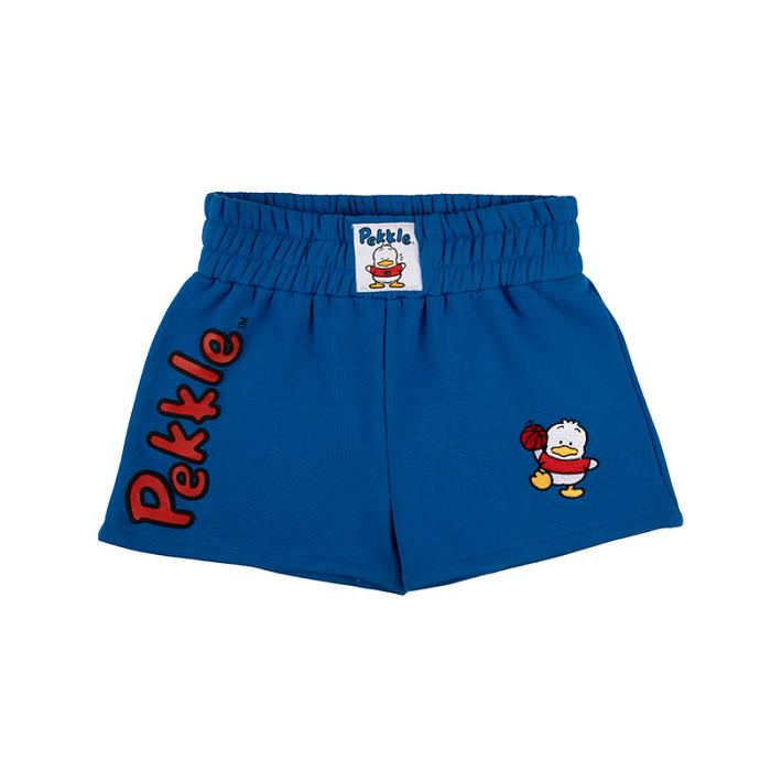 Blue Hello Kitty Pekkle x Dumbgood Puff Print Boxing Short | NZ_HK76152