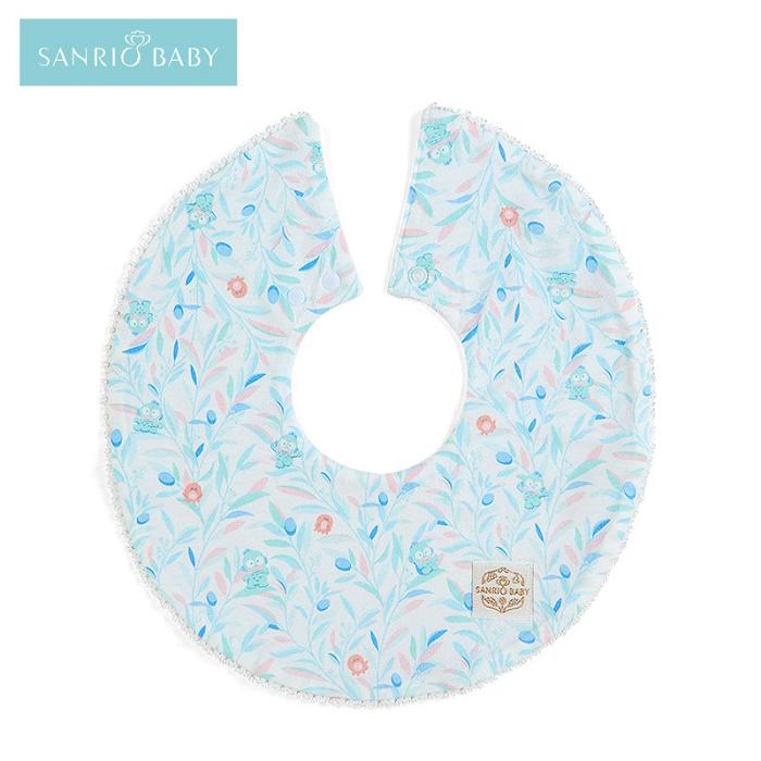 Blue Hello Kitty Sanrio Baby Organic Cotton Hangyodon Bib | NZ_HK62058