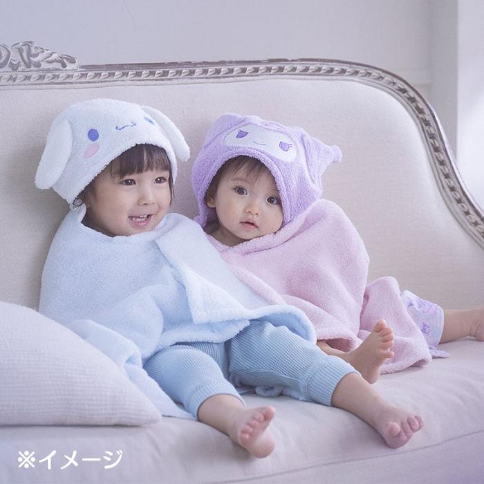 Blue / White Hello Kitty Sanrio Baby Cinnamoroll Hooded Bath Wrap | NZ_HK91191