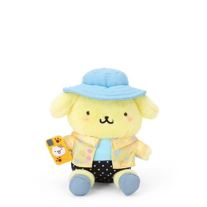 Blue / Yellow Hello Kitty Pompompurin Plush Mascot Keychain (Day at the Funfair Series) | NZ_HK97912